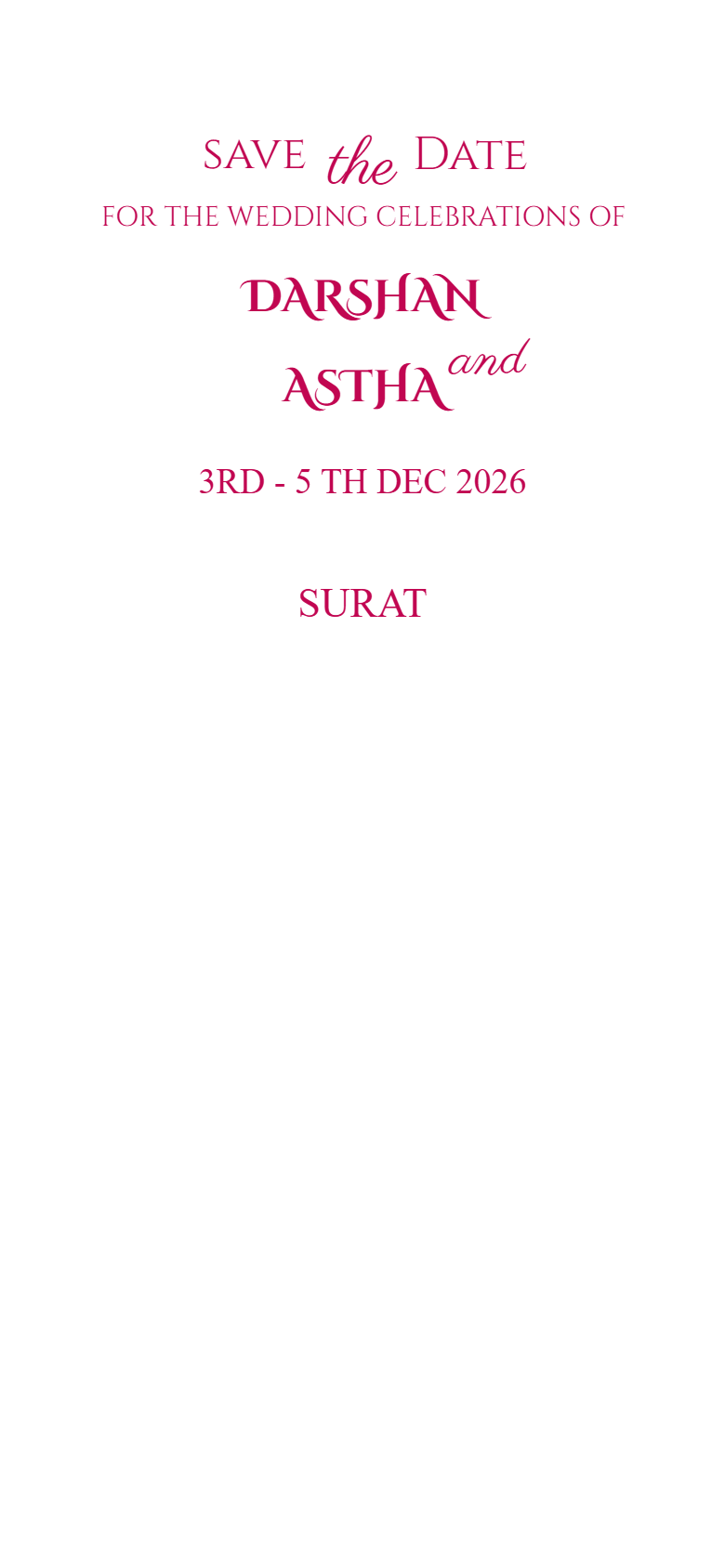 Big News, Save the Date!